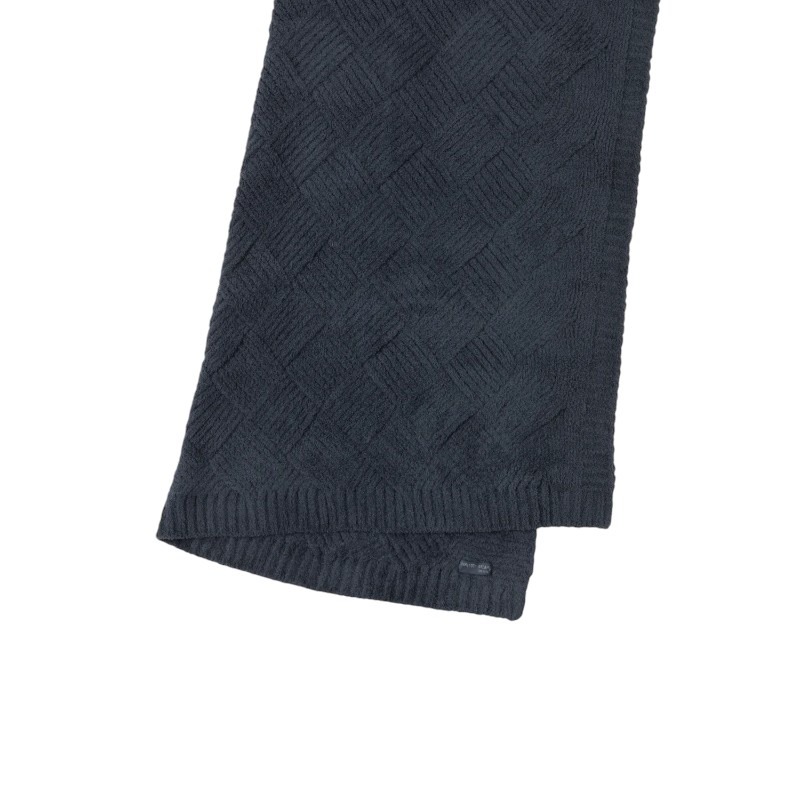 Barefoot Dreams Cozychic Diamond Weave Throw, Slate Blue