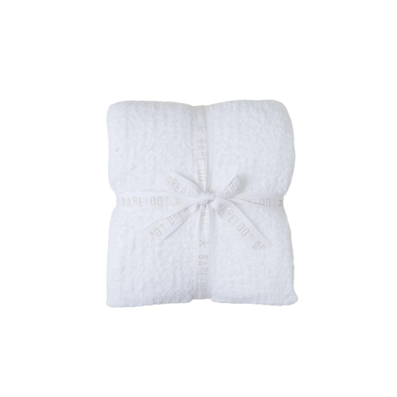 Barefoot Dreams Cozychic Ribbed Throw, White