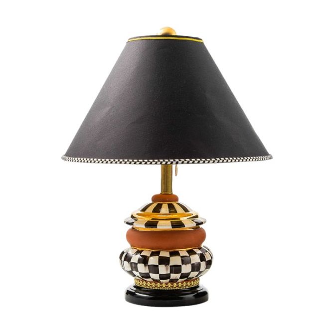 MacKenzie-Childs Courtly Check Groovy Table Lamp
