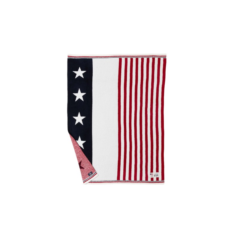 Barefoot Dreams Cozychic Stars and Stripes Throw