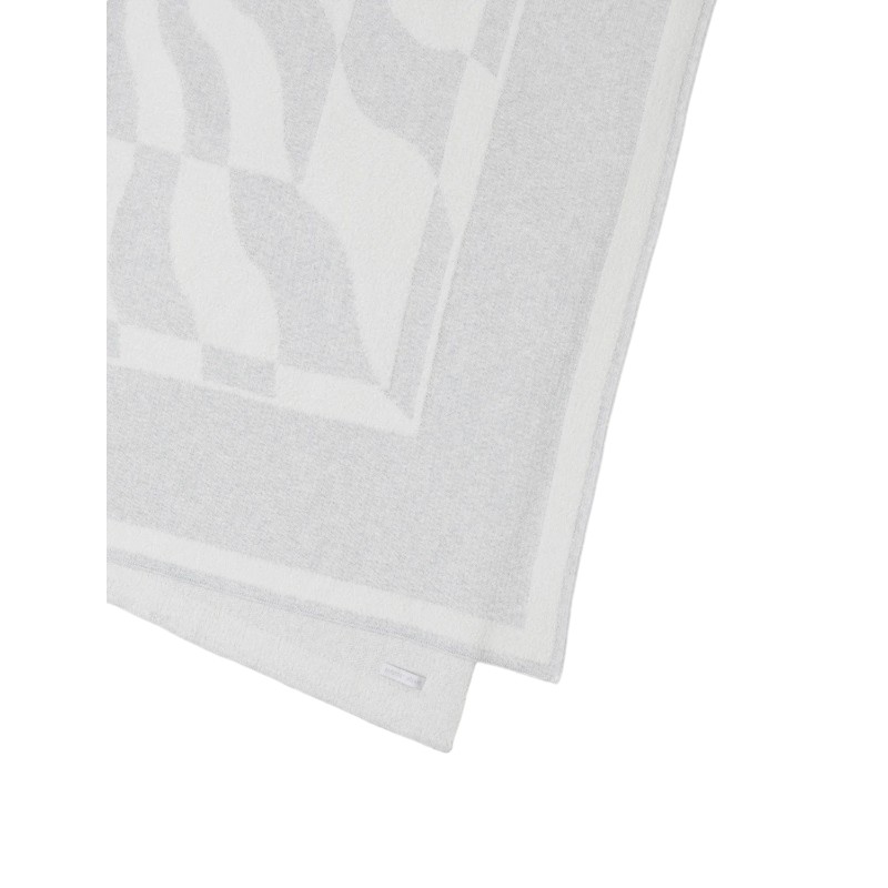 Barefoot Dreams Cozychic Sun Waves Throw, Grey and Cream