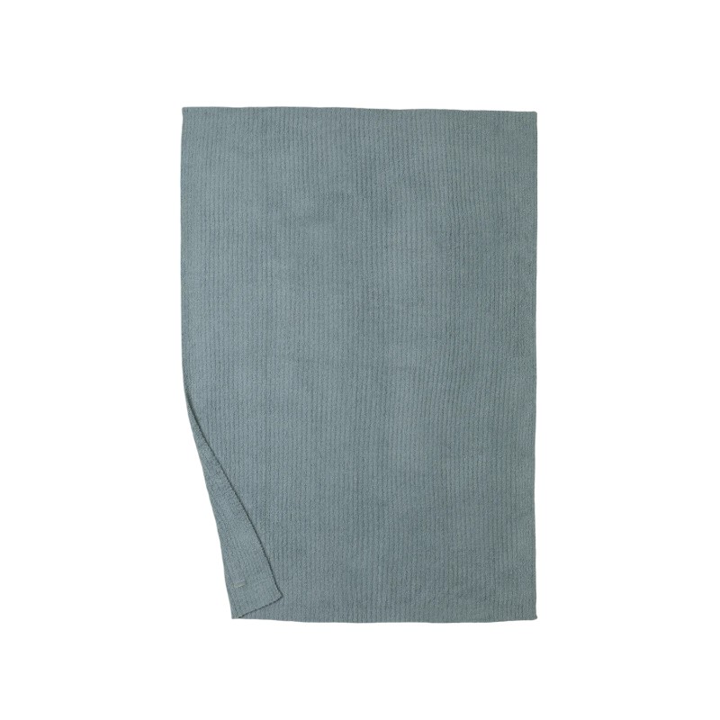 Barefoot Dreams Cozychic Ribbed Throw, Meadow Green