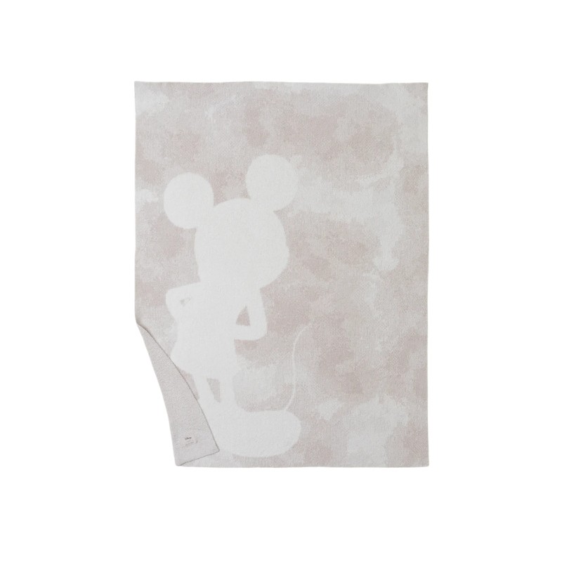 Barefoot Dreams Cozychic Disney Mickey Throw, Watercolor Stone