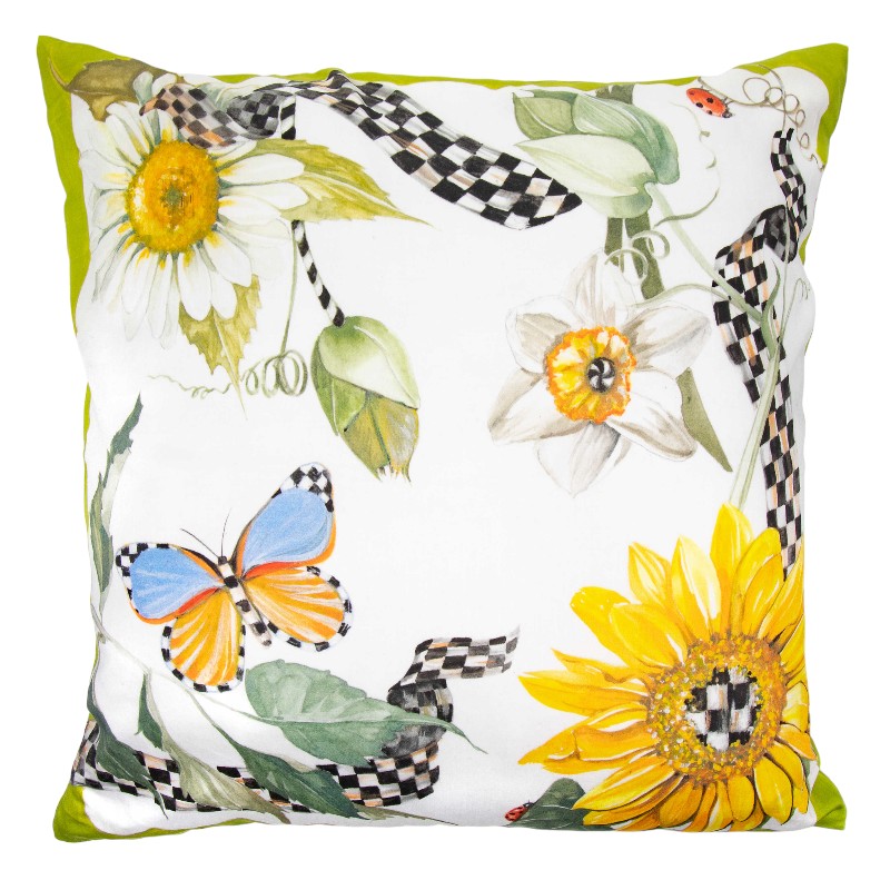 MacKenzie-Childs Sunflower Throw Pillow