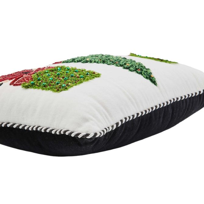 MacKenzie-Childs Holiday Topiary Beaded Lumbar Pillow | 75740-1320