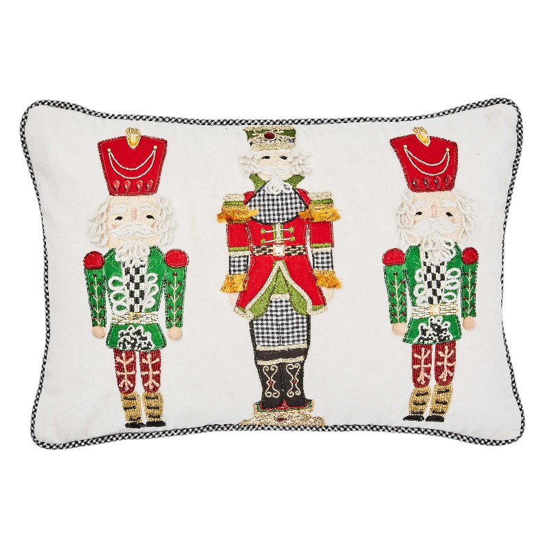 MacKenzie-Childs Nutcracker Lumbar Pillow