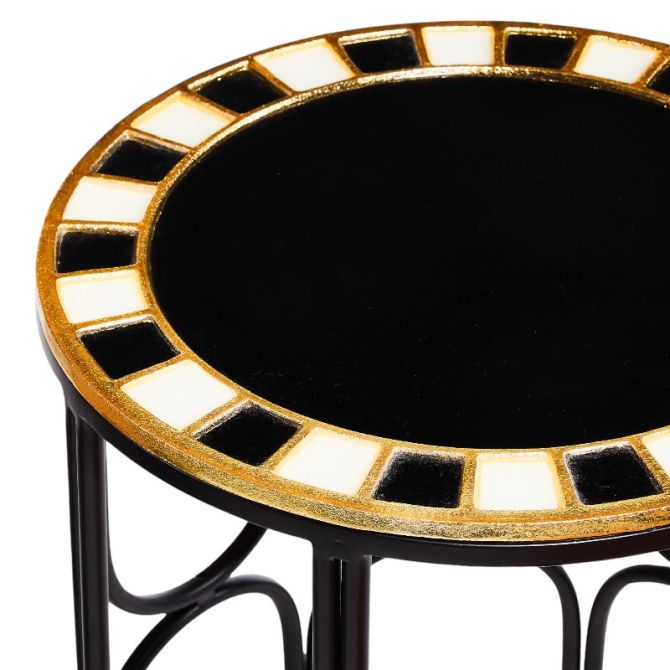 MacKenzie-Childs Tie Accent Table - Thumbnail 3