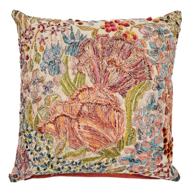 MacKenzie-Childs Flower Field Throw Pillow