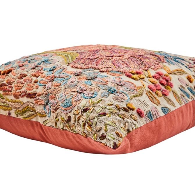 MacKenzie-Childs Flower Field Throw Pillow - Thumbnail 3