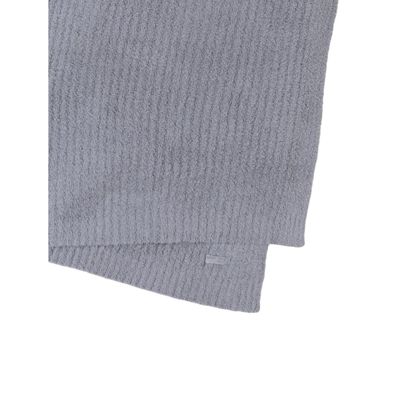Barefoot Dreams Cozychic Ribbed Throw, Dove Grey