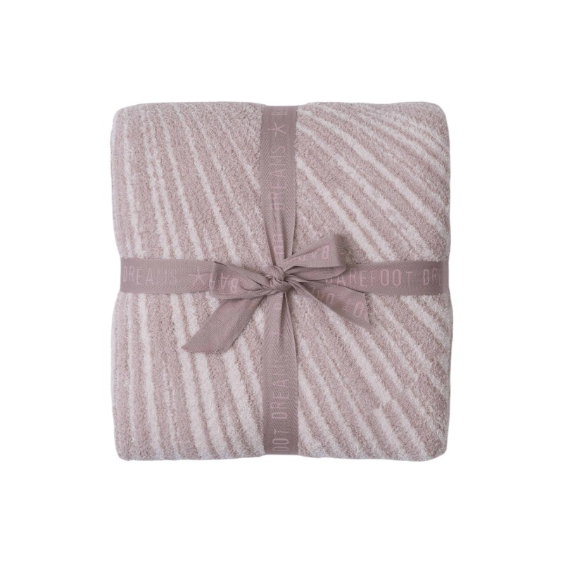 Barefoot Dreams Cozychic Covered In Prayer Inspiration Throw, Dusty Mauve and Peace