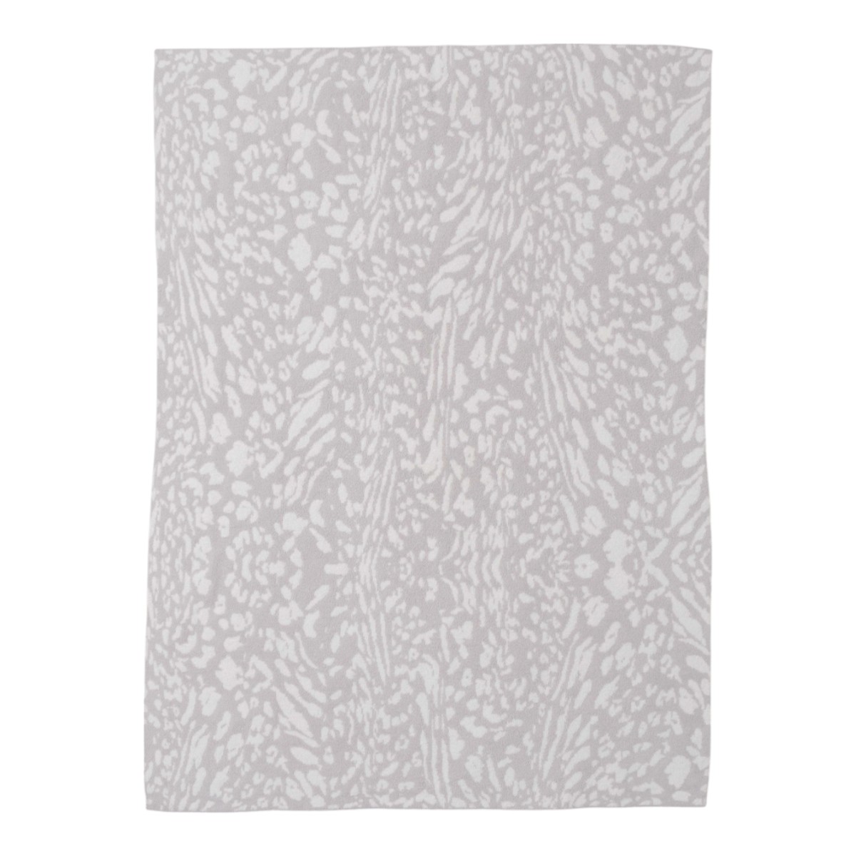 Barefoot Dreams CozyChic Fauna Leopard Throw Blanket, Stone and Cream
