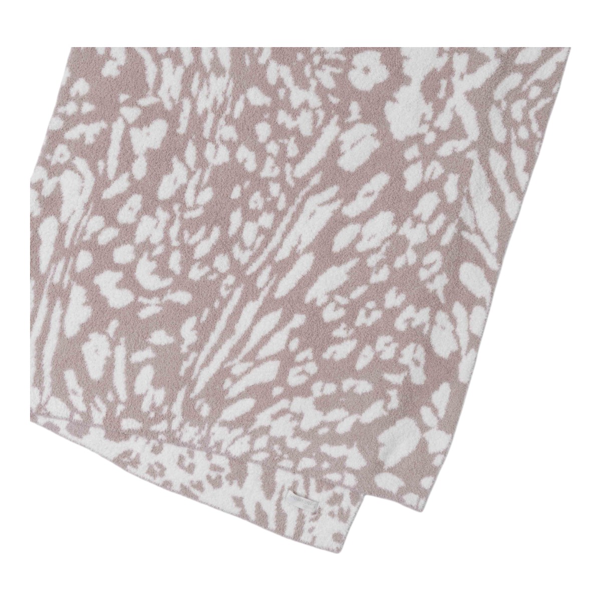 Barefoot Dreams CozyChic Fauna Leopard Throw Blanket, Dusty Mauve and Cream