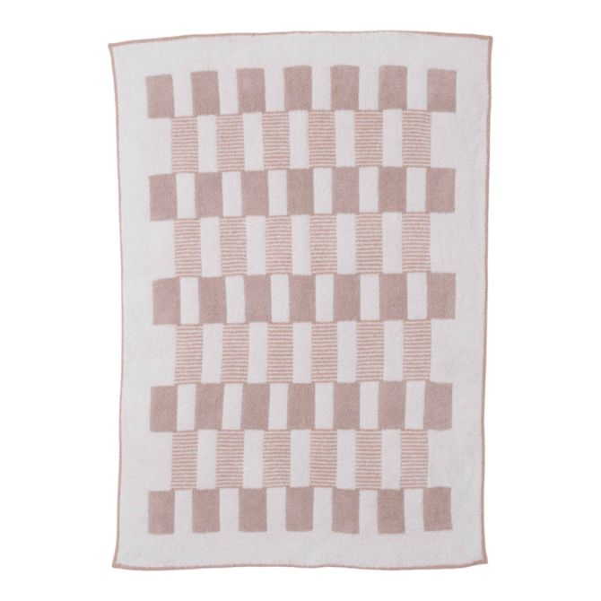 Barefoot Dreams CozyChic Tile Check Throw, Willow