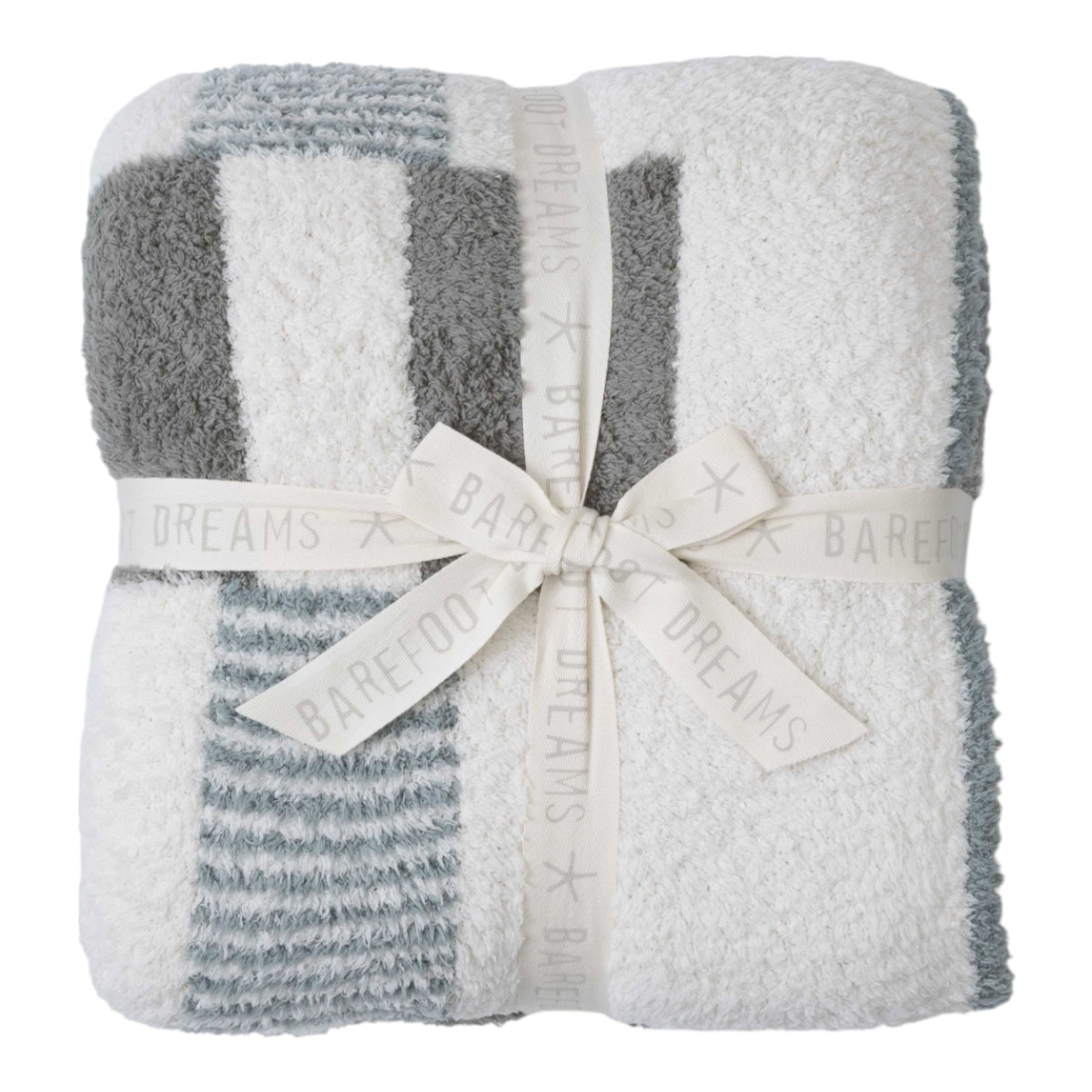 Barefoot Dreams CozyChic Tile Check Throw, Eucalyptus Multicolor