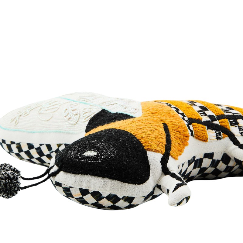 MacKenzie-Childs Bee Shaped Throw Pillow