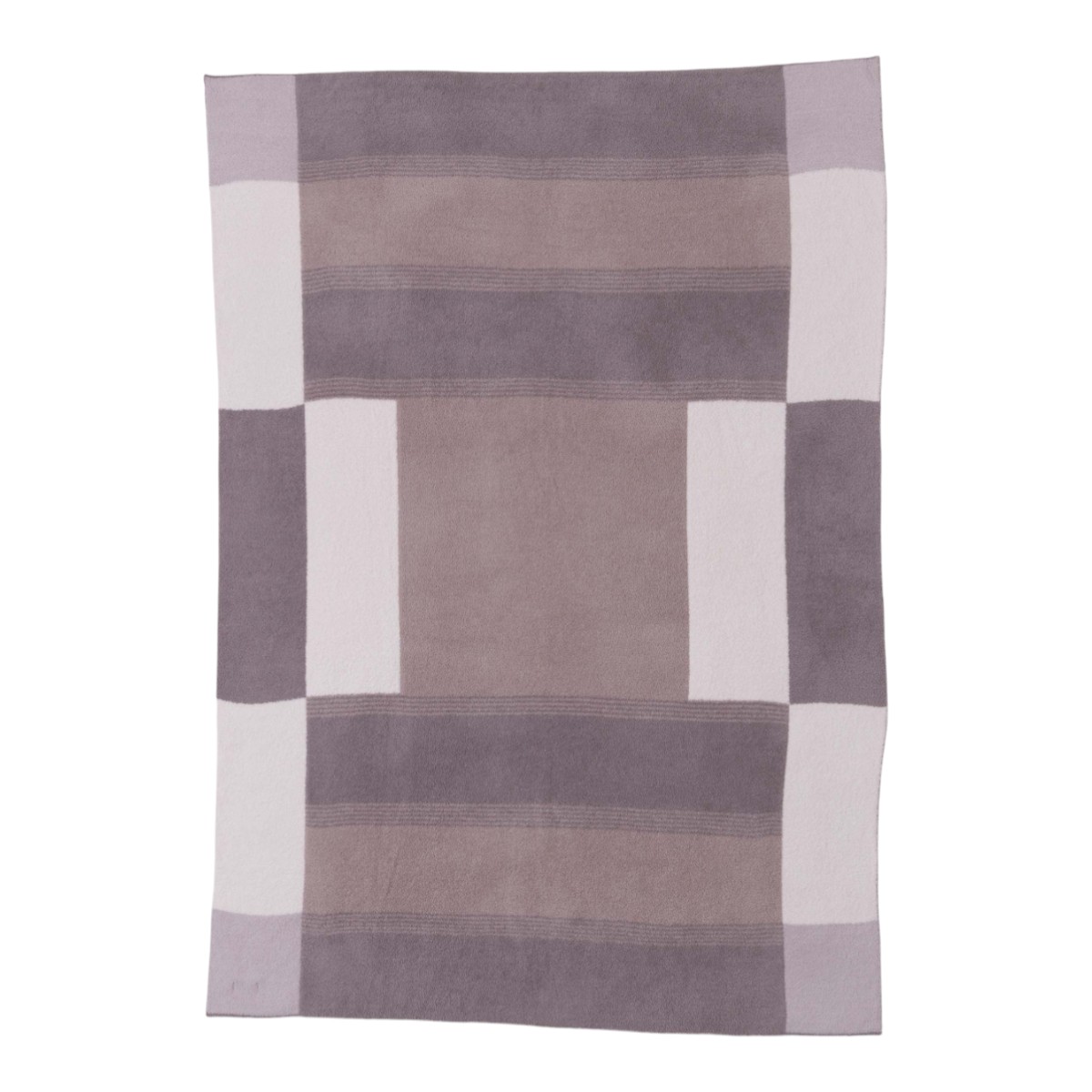 Barefoot Dreams CozyChic Costa Block Throw Blanket, Beach Rock Multicolored