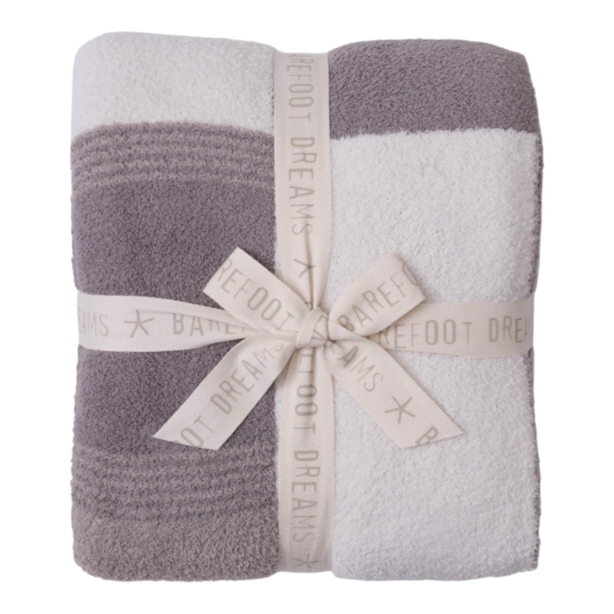 Barefoot Dreams CozyChic Costa Block Throw Blanket, Beach Rock Multicolored