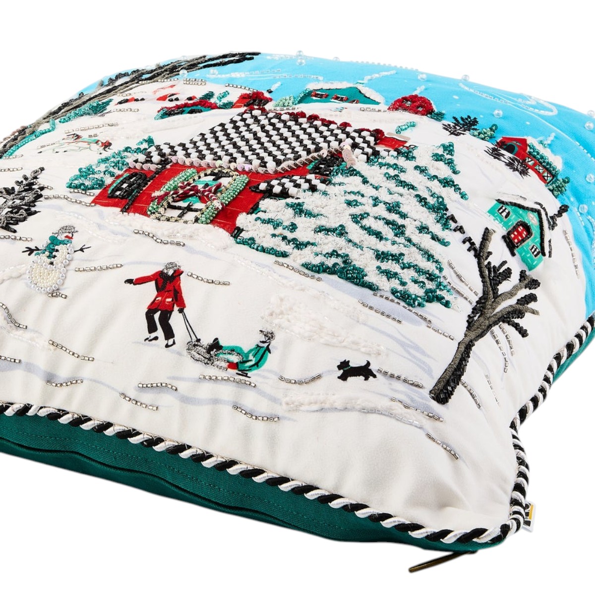 MacKenzie-Childs Alpine Scene Throw Pillow