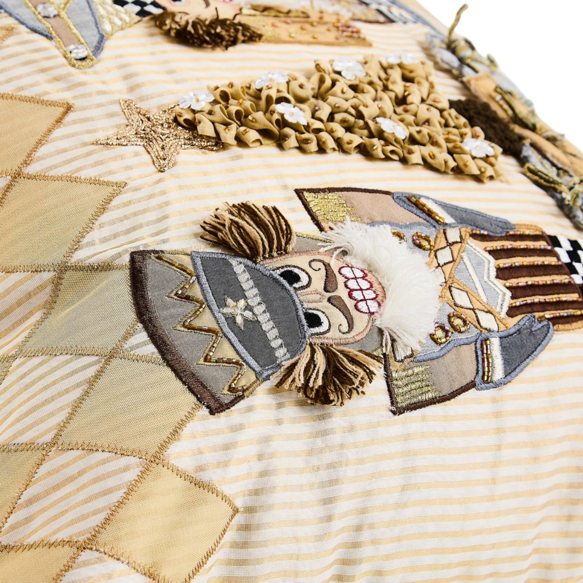 MacKenzie-Childs Glam Up Nutcracker Throw Pillow