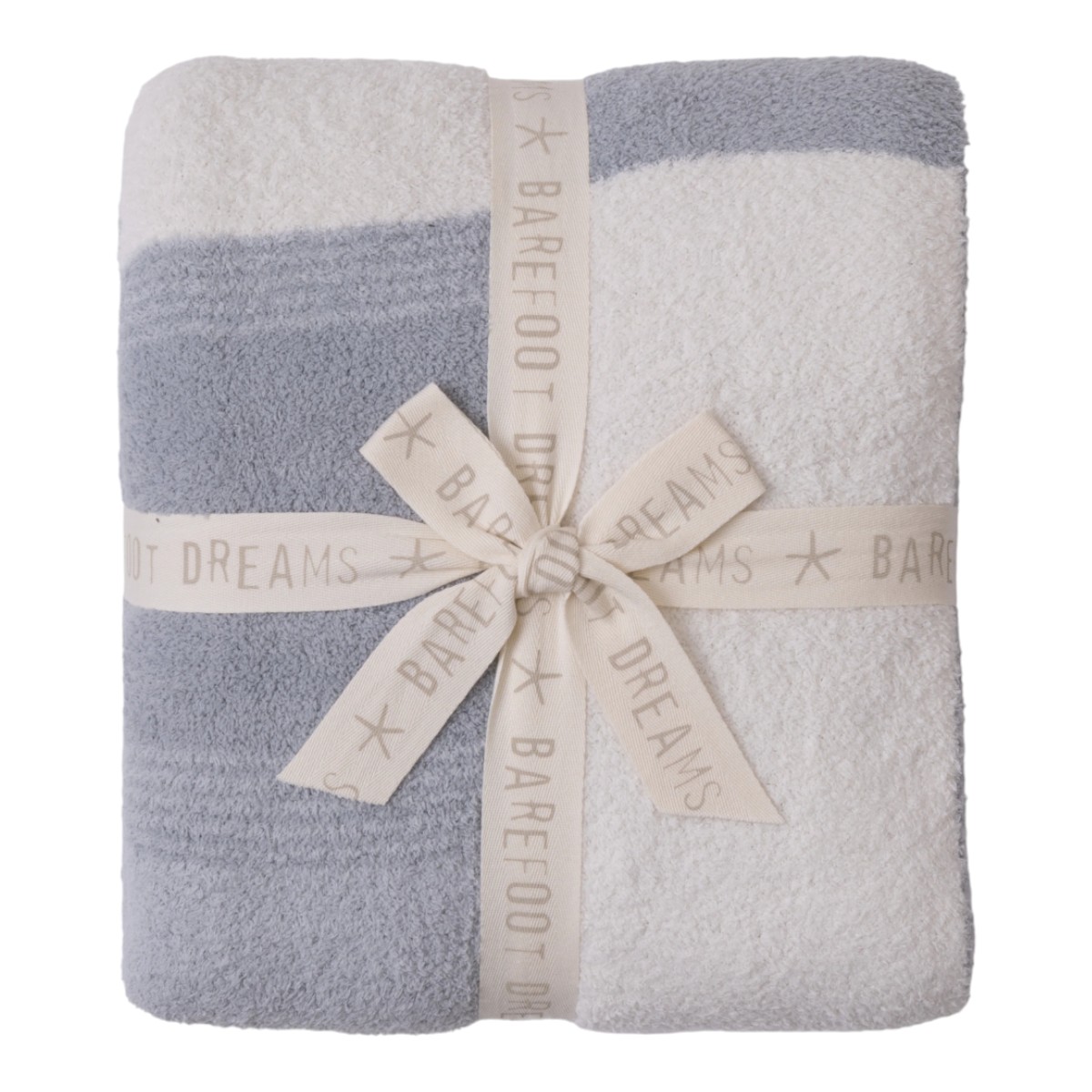 Barefoot Dreams CozyChic Costa Block Throw Blanket, Moonwater Multicolored