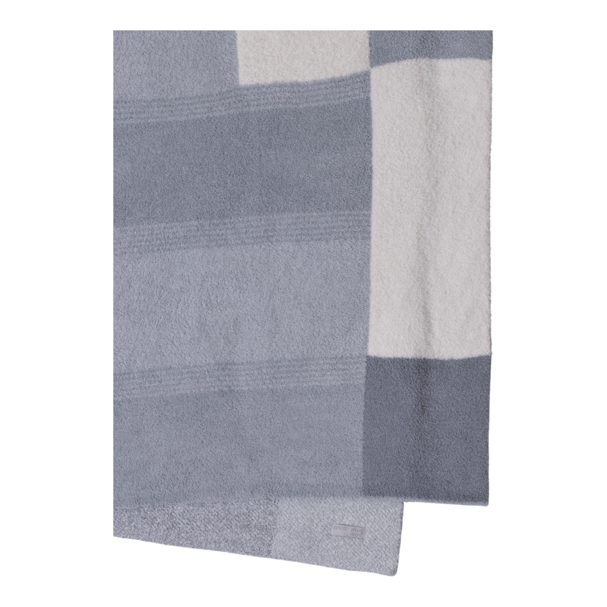 Barefoot Dreams CozyChic Costa Block Throw Blanket, Moonwater Multicolored