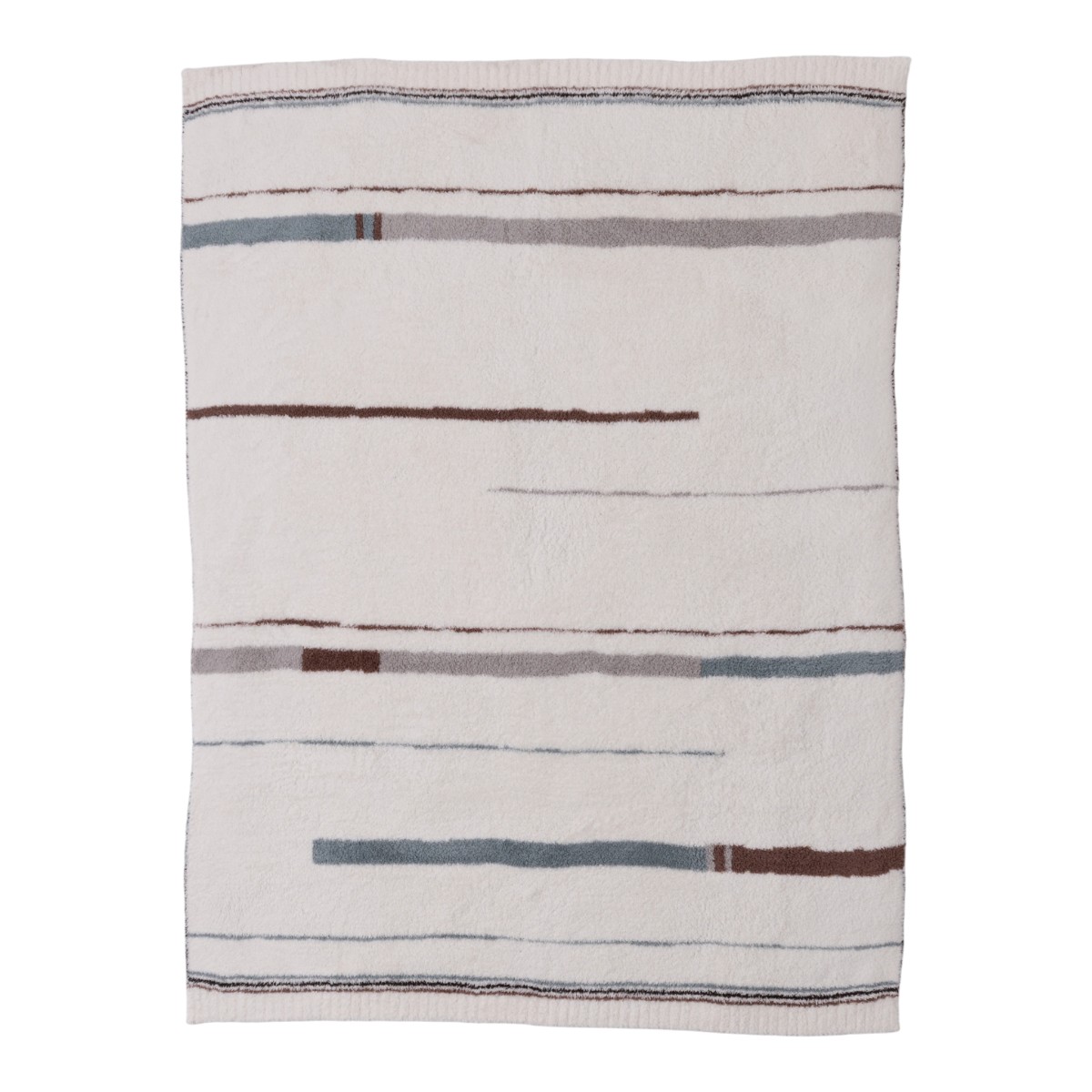 Barefoot Dreams CozyChic Vista Stripe Throw, Cream Multicolored
