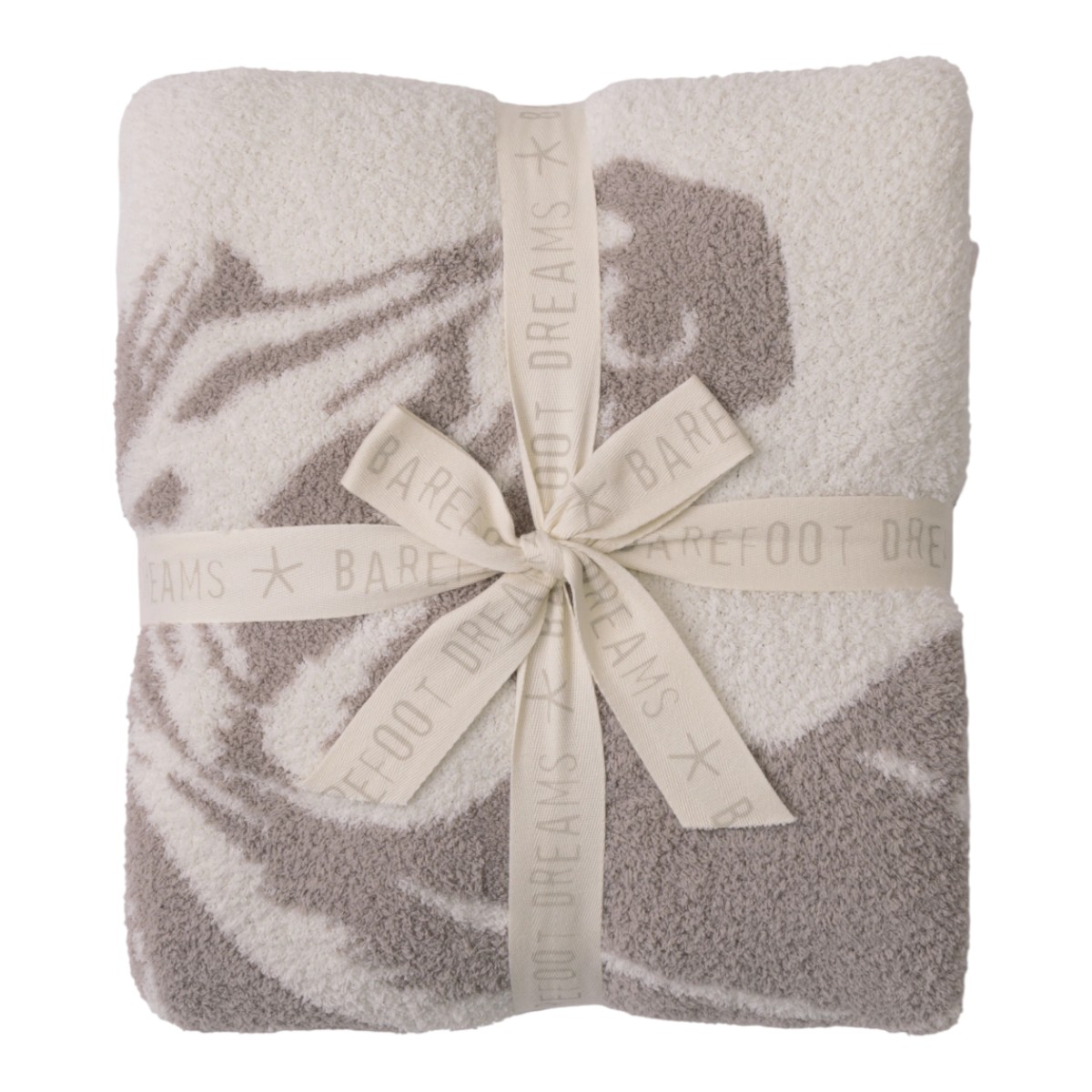 Barefoot Dreams CozyChic Stallion Throw Blanket, Cream Multicolored