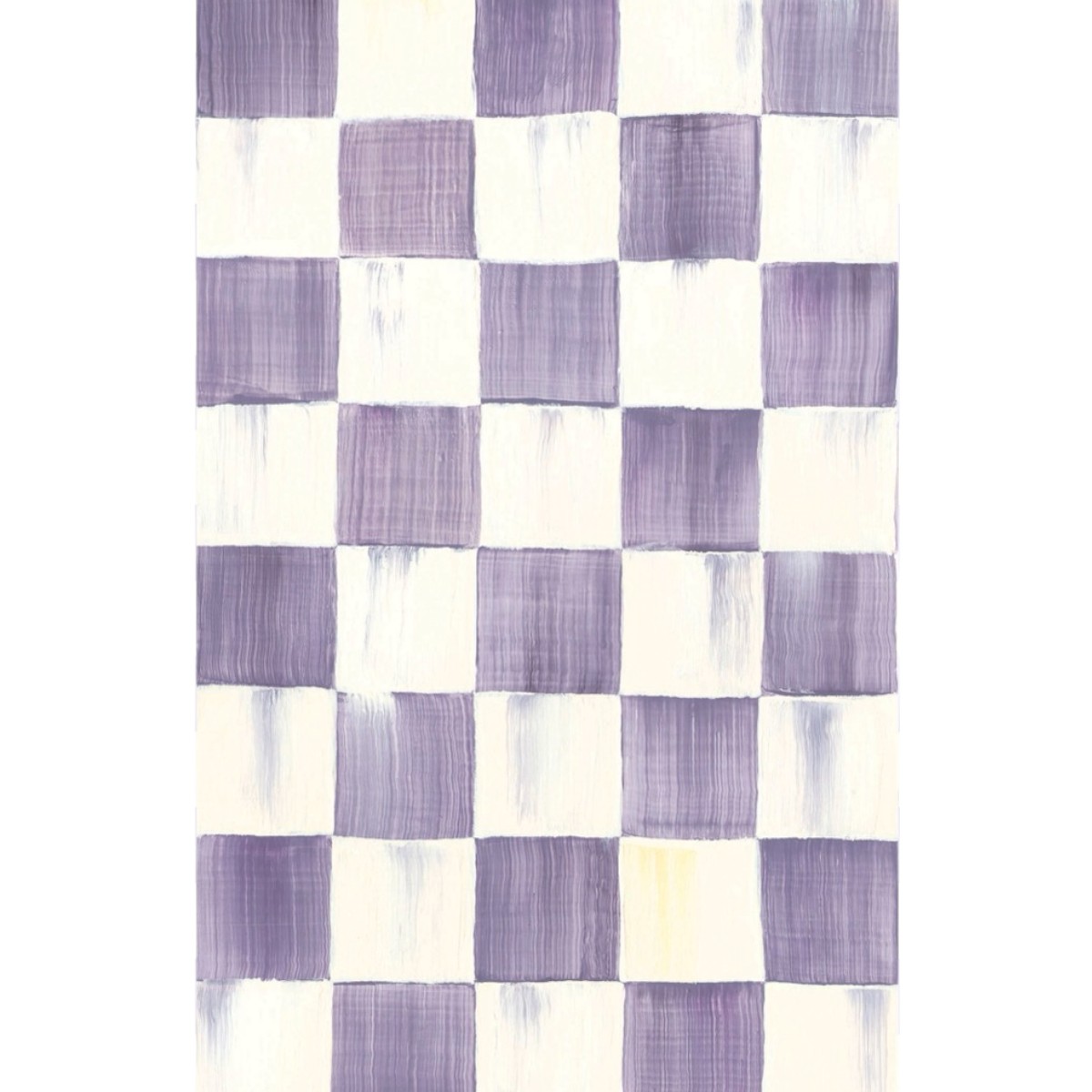 MacKenzie-Childs Violet Check Washable Rug, 2' x 3'
