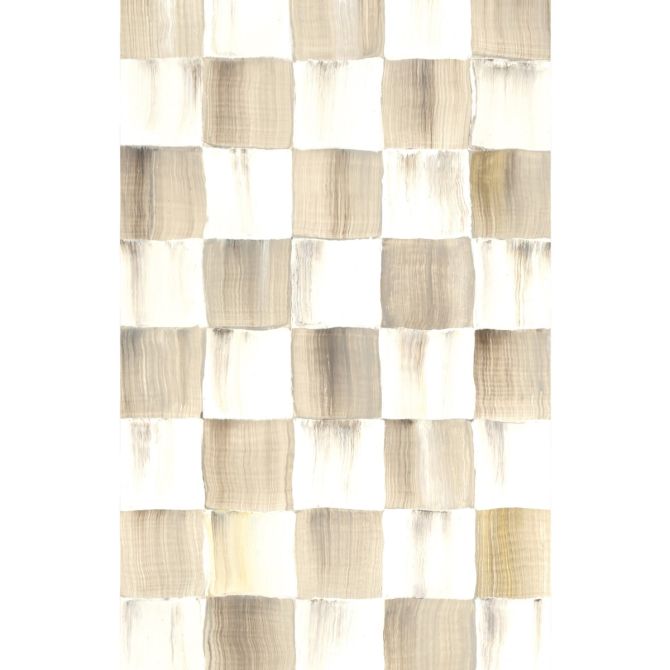 MacKenzie-Childs Mocha Check Washable Rug, 2' x 3'