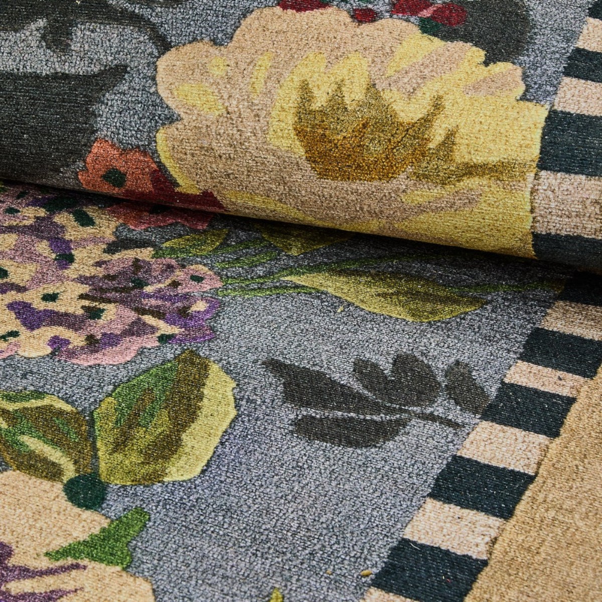 MacKenzie-Childs Tudor Rose Washable Rug, 2' x 3'