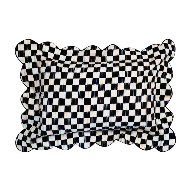 MacKenzie-Childs Lumbar Throw Pillow, Courtly Check