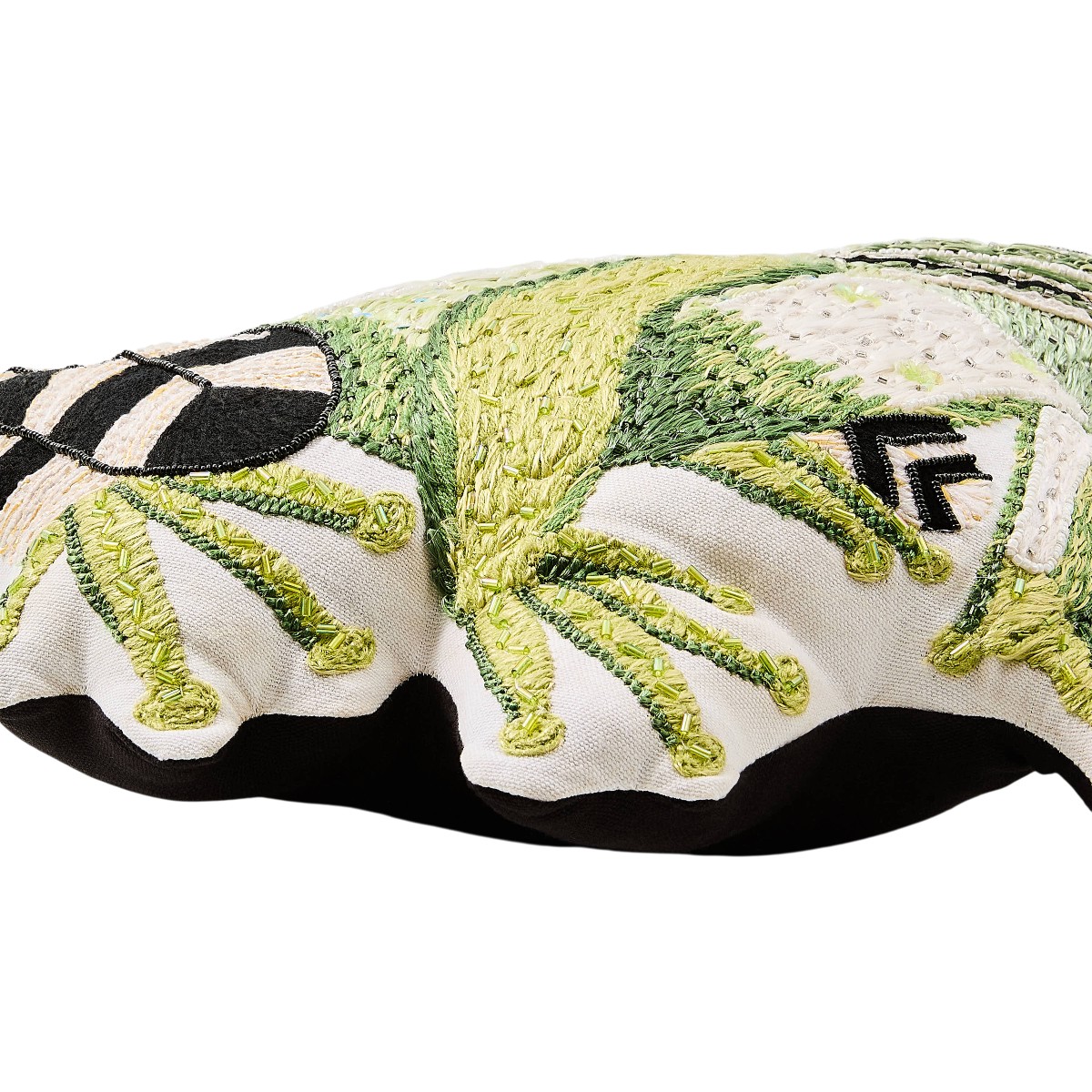 MacKenzie-Childs Frog Shaped Throw Pillow