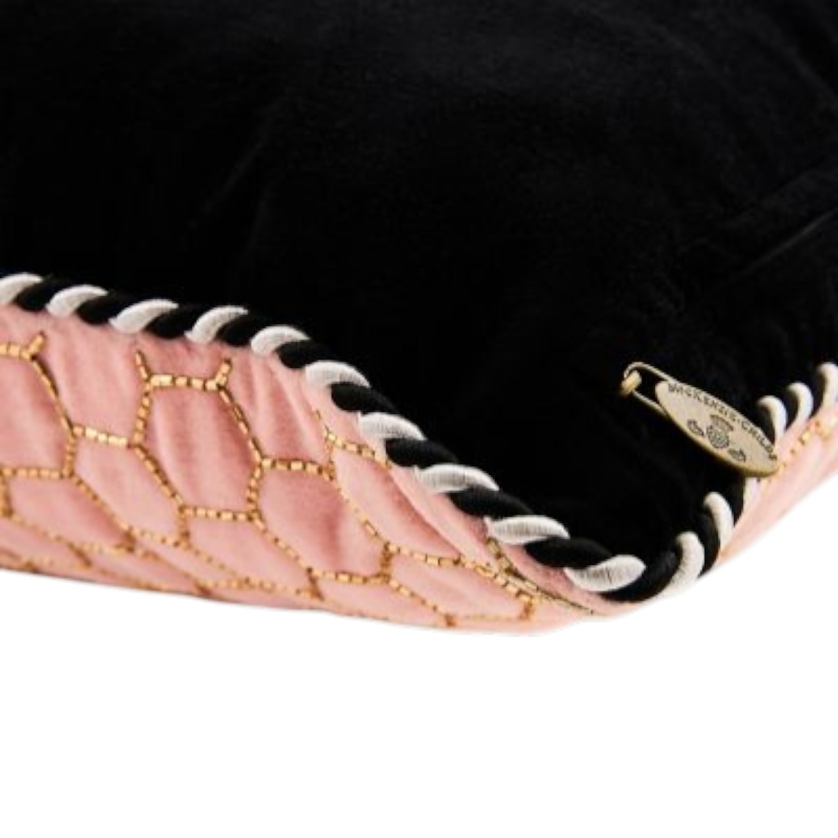 MacKenzie-Childs Queen Bee Pink Throw Pillow