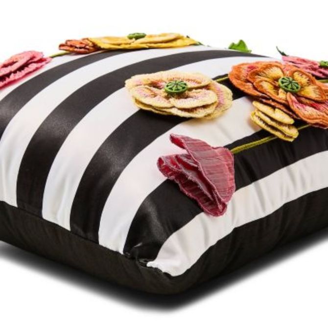 MacKenzie-Childs Spring Bouquet Throw Pillow