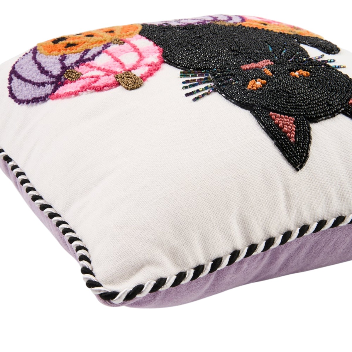 MacKenzie-Childs Hocus Pocus Cat Throw Pillow