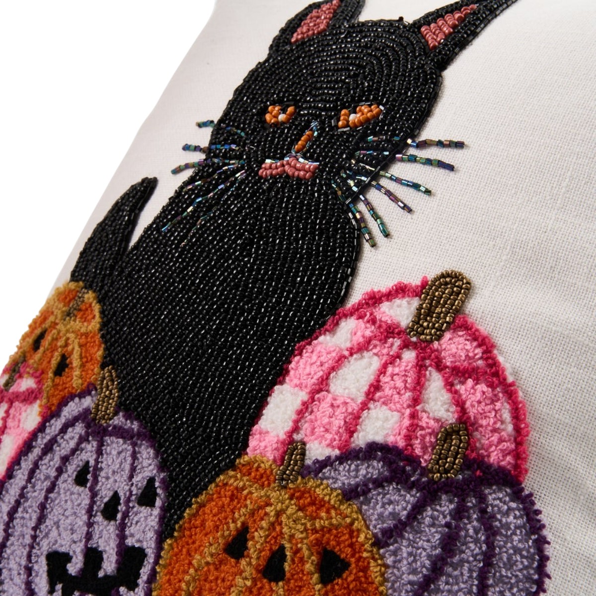 MacKenzie-Childs Hocus Pocus Cat Throw Pillow
