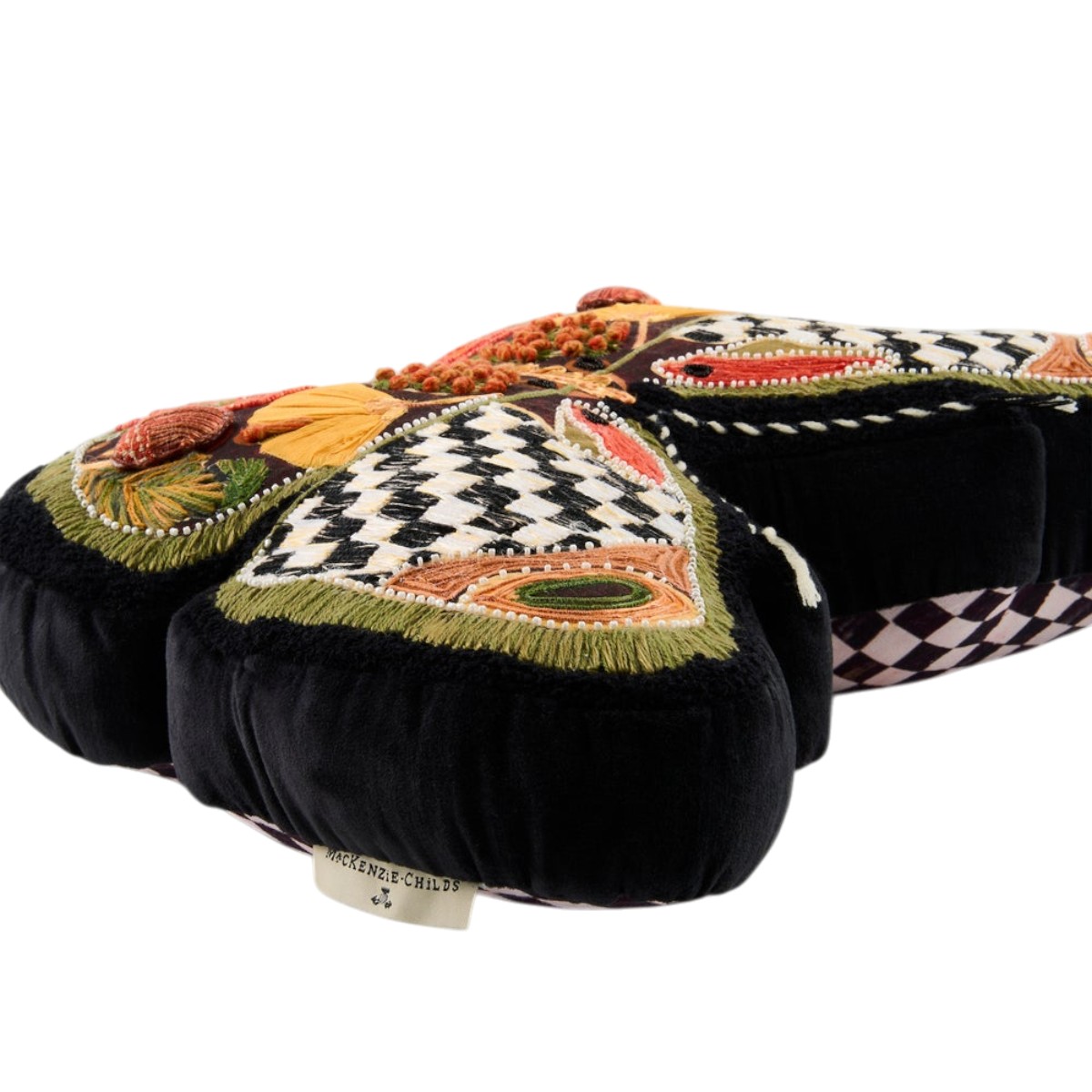 MacKenzie-Childs Harvest Moth Shaped Pillow
