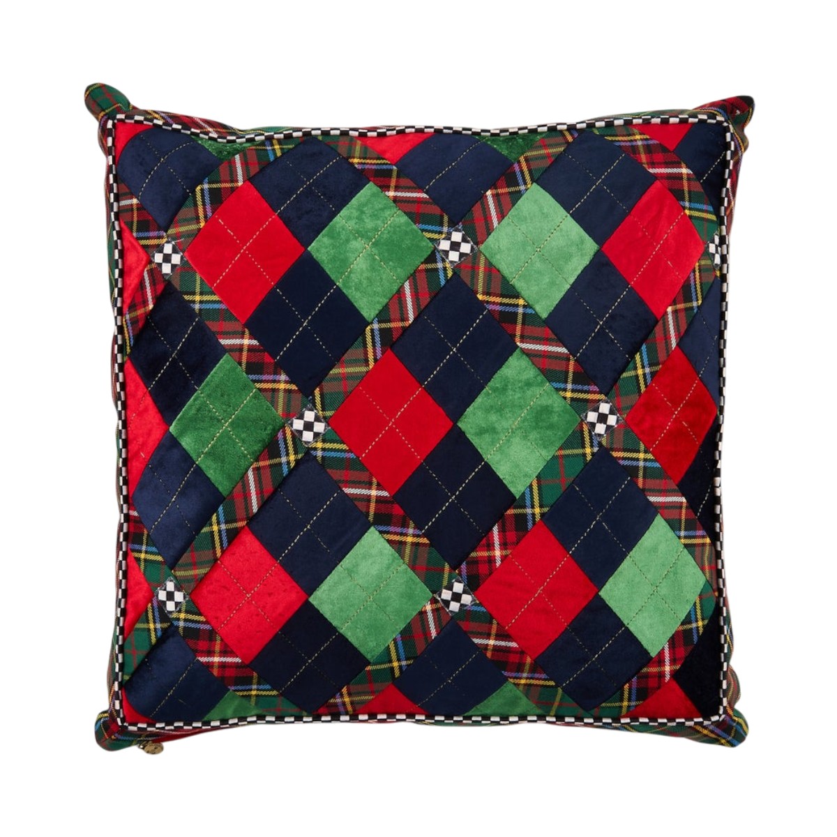 MacKenzie-Childs Timeless Tartan Throw Pillow
