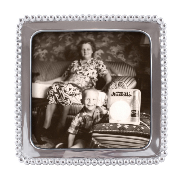 Mariposa Beaded Square Frame, 5x5