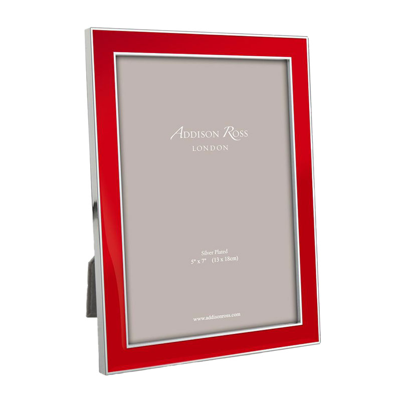 Addison Ross Red Enamel Picture Frame, 5x7