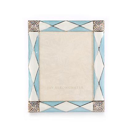 Jay Strongwater Alex Argyle Blue Frame, 3x4