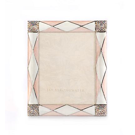 Jay Strongwater Alex Argyle Pink Frame, 3x4