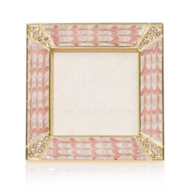 Jay Strongwater Leland Pave Corner Frame, 2"