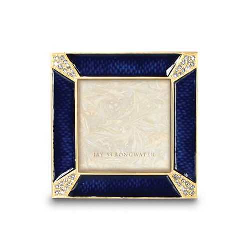 Jay Strongwater Leland PavÃÆÃâÃâÃÂ© Corner Delft Garden Square Frame, 2"