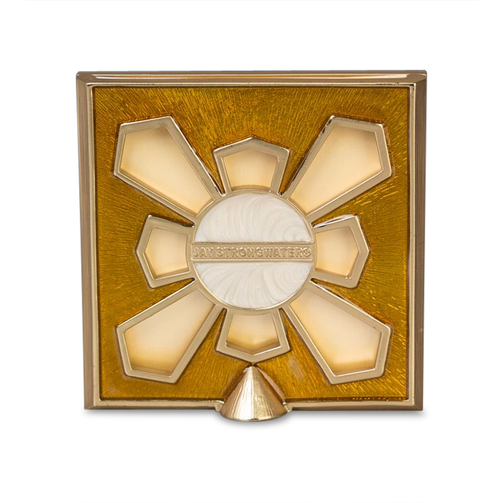 Jay Strongwater Leland Pave' Corner Gold Square Frame, 2