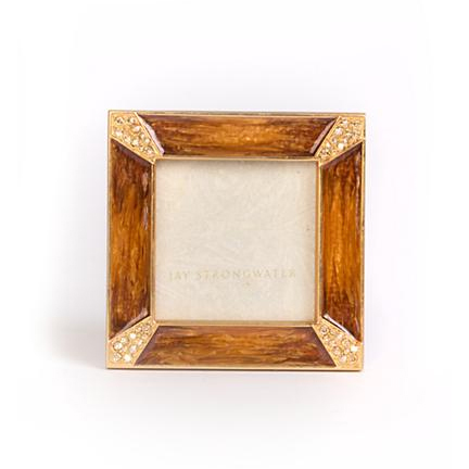 Jay Strongwater Leland PavÃÆÃâÃâÃÂ© Corner Topaz Square Frame, 2
