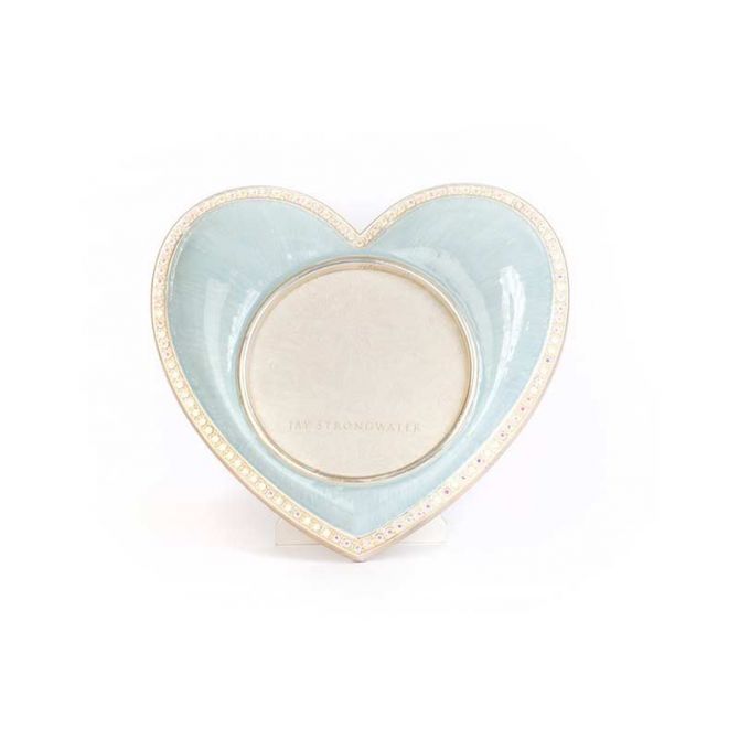 Jay Strongwater Chantal Heart Frame, Blue