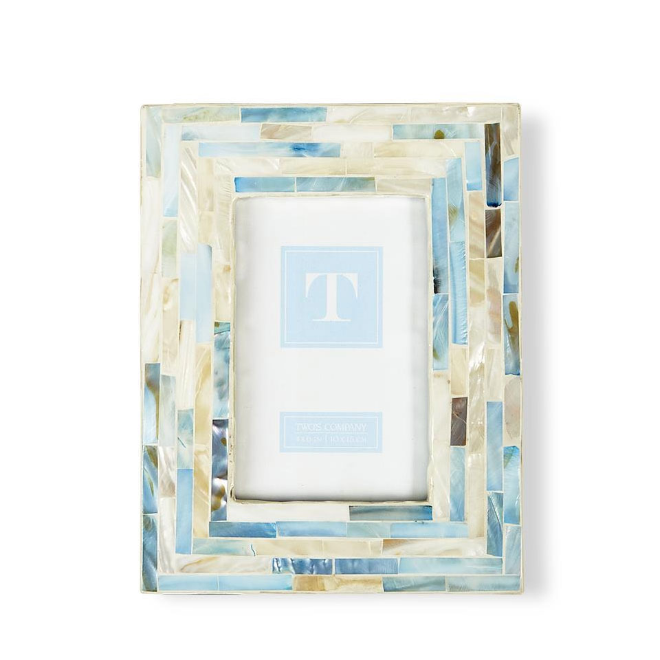 Two's Company Tiled Mother of Pearl Frame, 4x6 523534X6 Borsheims