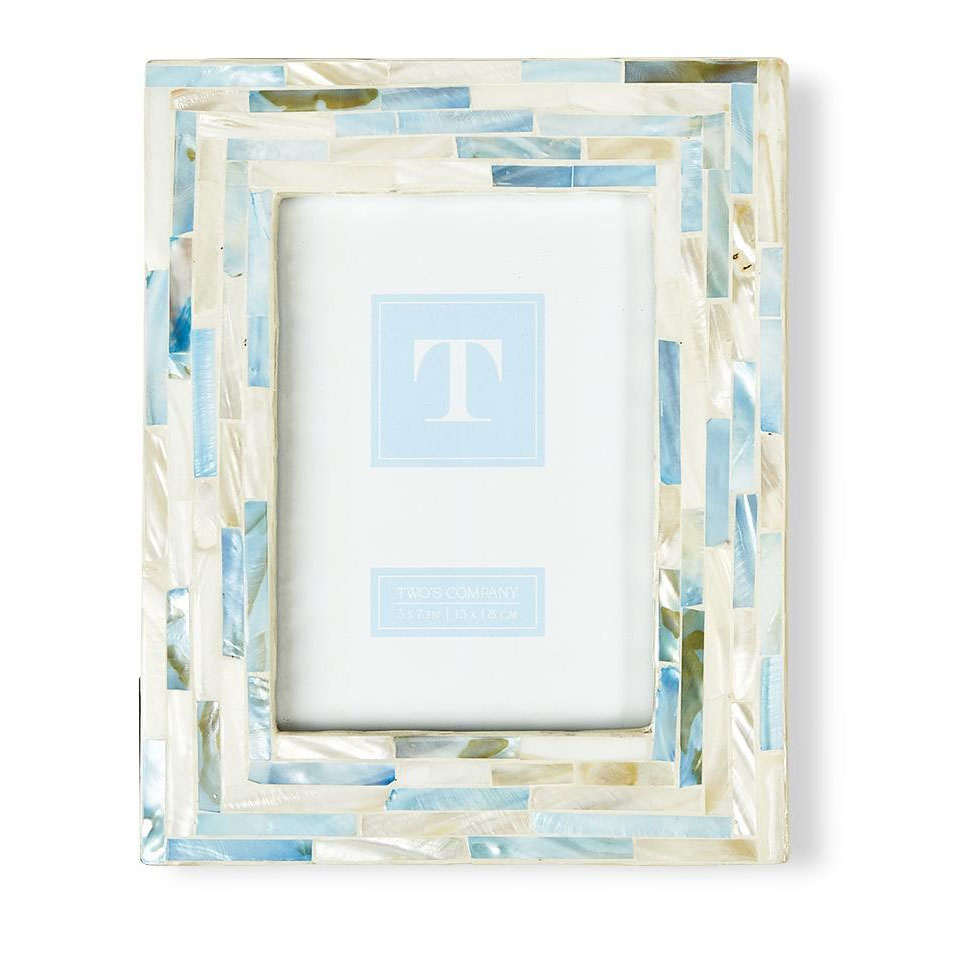 Two's Company Tiled Mother of Pearl Frame, 5x7 523535X7 Borsheims
